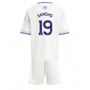 Aston Villa Jadon Sancho #19 Tredjetrøje Børn 2025-26 Kortærmet (+ Korte bukser)